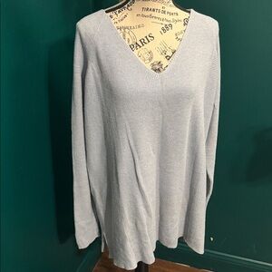 V-Neck Light blue Women's Sweater